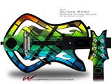 Rainbow Plaid Decal Style Skin - fits Warriors Of Rock Guitar Hero Guitar (GUITAR NOT INCLUDED)