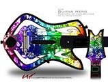 Rainbow Graffiti Decal Style Skin - fits Warriors Of Rock Guitar Hero Guitar (GUITAR NOT INCLUDED)