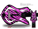 Pink Tiger Decal Style Skin - fits Warriors Of Rock Guitar Hero Guitar (GUITAR NOT INCLUDED)