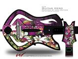 Grungy Flower Bouquet Decal Style Skin - fits Warriors Of Rock Guitar Hero Guitar (GUITAR NOT INCLUDED)