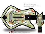 Birds Butterflies and Flowers Decal Style Skin - fits Warriors Of Rock Guitar Hero Guitar (GUITAR NOT INCLUDED)