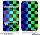 iPod Touch 4G Decal Style Vinyl Skin - Rainbow Checkerboard