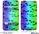 iPod Touch 4G Decal Style Vinyl Skin - Rainbow Skull Collection