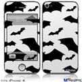 iPhone 4 Decal Style Vinyl Skin - Deathrock Bats (DOES NOT fit newer iPhone 4S)