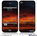 iPhone 4 Decal Style Vinyl Skin - Maderia Sunset (DOES NOT fit newer iPhone 4S)