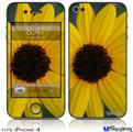 iPhone 4 Decal Style Vinyl Skin - Yellow Daisy (DOES NOT fit newer iPhone 4S)