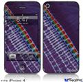 iPhone 4 Decal Style Vinyl Skin - Tie Dye Alls Purple (DOES NOT fit newer iPhone 4S)