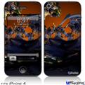 iPhone 4 Decal Style Vinyl Skin - Alien Tech (DOES NOT fit newer iPhone 4S)