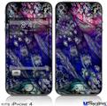 iPhone 4 Decal Style Vinyl Skin - Flowery (DOES NOT fit newer iPhone 4S)