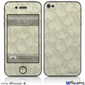 iPhone 4 Decal Style Vinyl Skin - Flowers Pattern 11 (DOES NOT fit newer iPhone 4S)