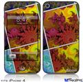 iPhone 4 Decal Style Vinyl Skin - Largequilt (DOES NOT fit newer iPhone 4S)