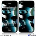 iPhone 4 Decal Style Vinyl Skin - Metal (DOES NOT fit newer iPhone 4S)