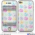 iPhone 4 Decal Style Vinyl Skin - Kearas Peace Signs (DOES NOT fit newer iPhone 4S)