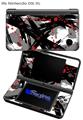 Abstract 02 Red - Decal Style Skin fits Nintendo DSi XL (DSi SOLD SEPARATELY)