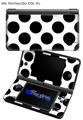 Kearas Polka Dots White And Black - Decal Style Skin fits Nintendo DSi XL (DSi SOLD SEPARATELY)