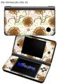 Flowers Pattern 19 - Decal Style Skin fits Nintendo DSi XL (DSi SOLD SEPARATELY)
