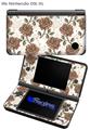 Flowers Pattern Roses 20 - Decal Style Skin fits Nintendo DSi XL (DSi SOLD SEPARATELY)