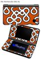 Locknodes 03 Burnt Orange - Decal Style Skin fits Nintendo DSi XL (DSi SOLD SEPARATELY)