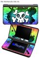 Cartoon Skull Rainbow - Decal Style Skin fits Nintendo DSi XL (DSi SOLD SEPARATELY)