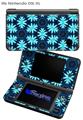 Abstract Floral Blue - Decal Style Skin fits Nintendo DSi XL (DSi SOLD SEPARATELY)