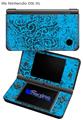 Folder Doodles Blue Medium - Decal Style Skin fits Nintendo DSi XL (DSi SOLD SEPARATELY)
