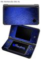 Binary Rain Blue - Decal Style Skin fits Nintendo DSi XL (DSi SOLD SEPARATELY)