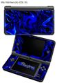 Liquid Metal Chrome Royal Blue - Decal Style Skin compatible with Nintendo DSi XL (DSi SOLD SEPARATELY)