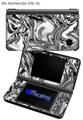 Liquid Metal Chrome - Decal Style Skin compatible with Nintendo DSi XL (DSi SOLD SEPARATELY)