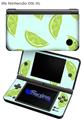 Limes Blue - Decal Style Skin compatible with Nintendo DSi XL (DSi SOLD SEPARATELY)