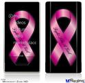 Zune HD Skin - Fight Like a Girl Breast Cancer Pink Ribbon on Black