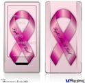 Zune HD Skin - Fight Like a Girl Breast Cancer Pink Ribbon on Pink