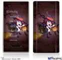 Zune HD Skin - Cute Halloween Witch on Broom with Cat and Jack O Lantern Pumpkin