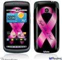LG Vortex Skin - Fight Like a Girl Breast Cancer Pink Ribbon on Black