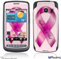 LG Vortex Skin - Fight Like a Girl Breast Cancer Pink Ribbon on Pink