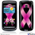 LG Vortex Skin - Hope Breast Cancer Pink Ribbon on Black