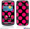 LG Vortex Skin - Kearas Polka Dots Pink On Black