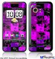 HTC Droid Incredible Skin - Purple Star Checkerboard