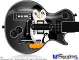 Guitar Hero III Wii Les Paul Skin - Penguins on Black