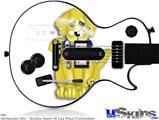 Guitar Hero III Wii Les Paul Skin - Puppy Dogs on White