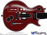 Guitar Hero III Wii Les Paul Skin - Carbon Fiber Red