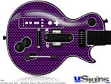Guitar Hero III Wii Les Paul Skin - Carbon Fiber Purple