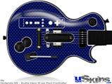 Guitar Hero III Wii Les Paul Skin - Carbon Fiber Blue