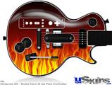 Guitar Hero III Wii Les Paul Skin - Fire Flames on Black