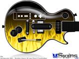Guitar Hero III Wii Les Paul Skin - Fire Flames Yellow