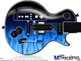 Guitar Hero III Wii Les Paul Skin - Fire Flames Blue