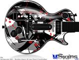 Guitar Hero III Wii Les Paul Skin - Abstract 02 Red