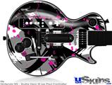 Guitar Hero III Wii Les Paul Skin - Abstract 02 Pink