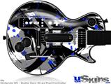 Guitar Hero III Wii Les Paul Skin - Abstract 02 Blue
