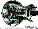Guitar Hero III Wii Les Paul Skin - Abstract 02 Green