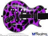 Guitar Hero III Wii Les Paul Skin - Purple Leopard